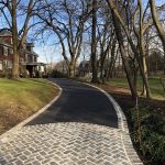 Belgian Block and Concrete Driveway in Saddle River, NJ