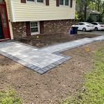 Cambridge Paving Stones Walkway Reconstruction and Bluestone Step Installation in Ramsey, NJ