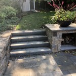 Backyard Fireplace and Seating Area in Glen Rock NJ