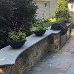 Backyard Fireplace and Seating Area in Glen Rock NJ