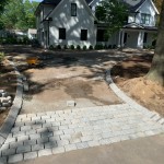 Belgian Block Driveway for New House in Franklin Lakes, NJ